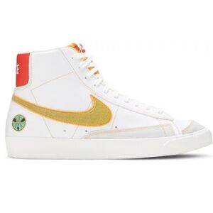 Nike Blazer Roswell Rayguns Mid Sneakers White Green Yellow Red